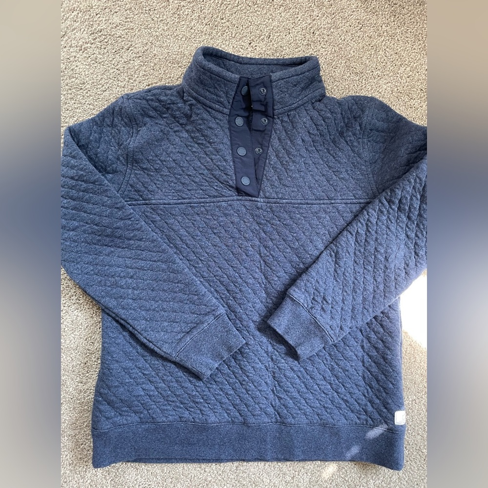 Southern tide women’s small s navy blue pullover sweatshirt like new quilted